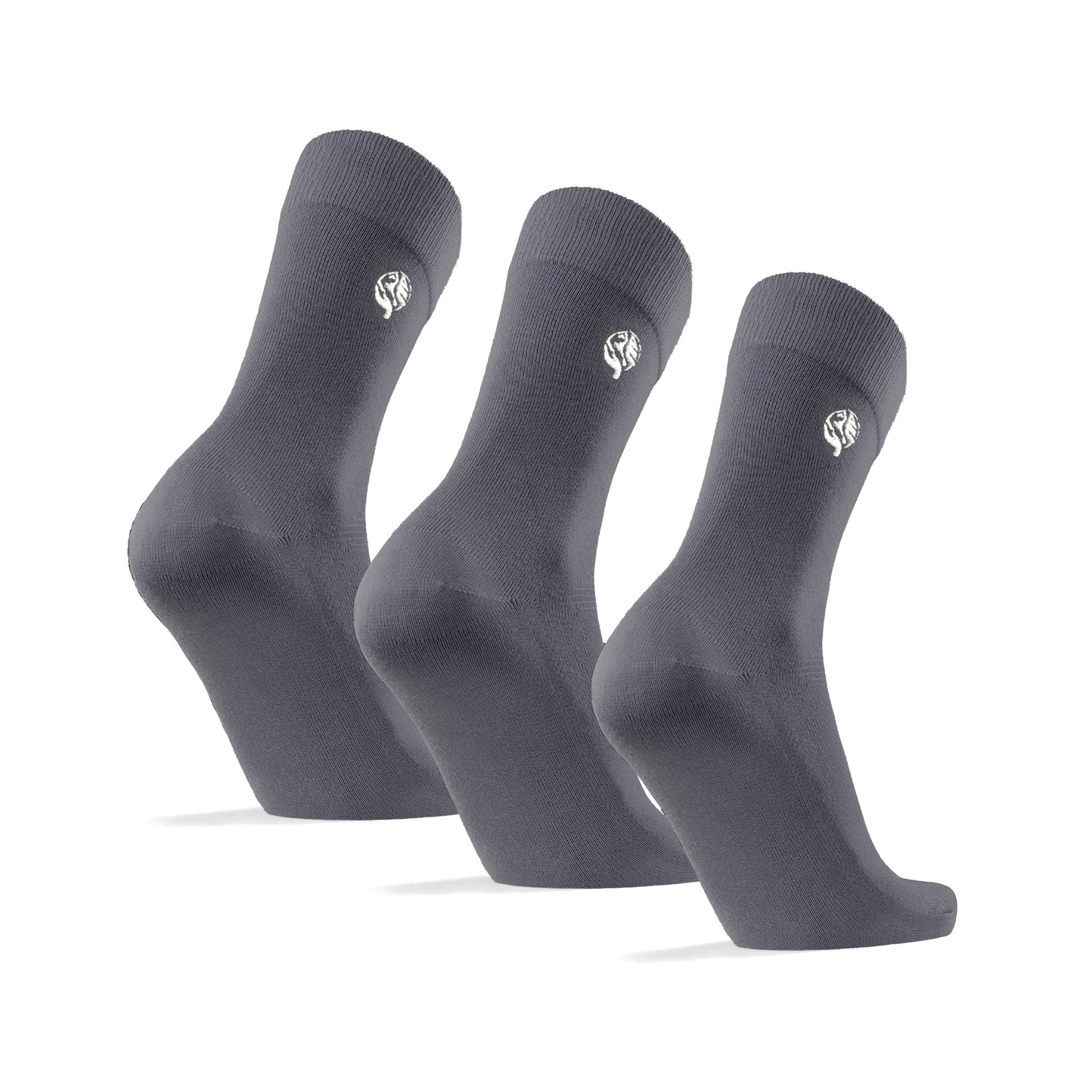 3 Pairs of 80% Bamboo Plain Crew Socks – UK Size 6-11 - Fortune369 Bamboo Gifts