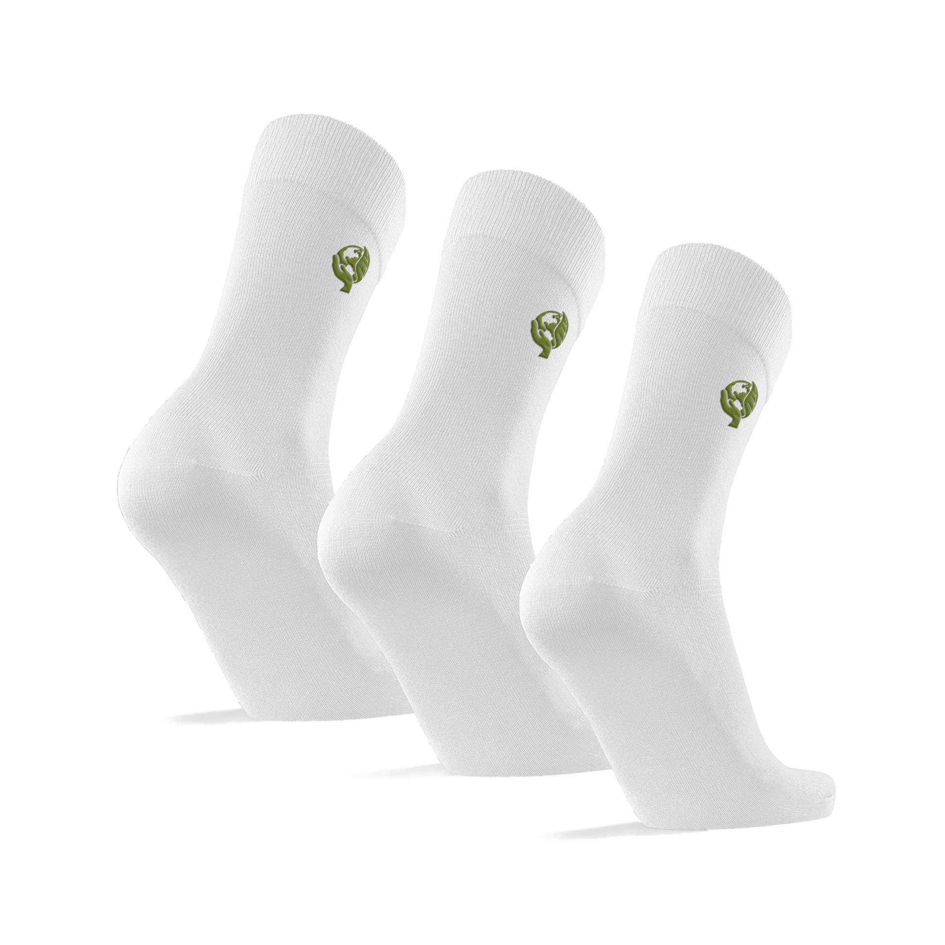 3 pairs of 80% Bamboo Sports Crew Socks - UK Sizes 6-11 - Fortune369 Bamboo Gifts