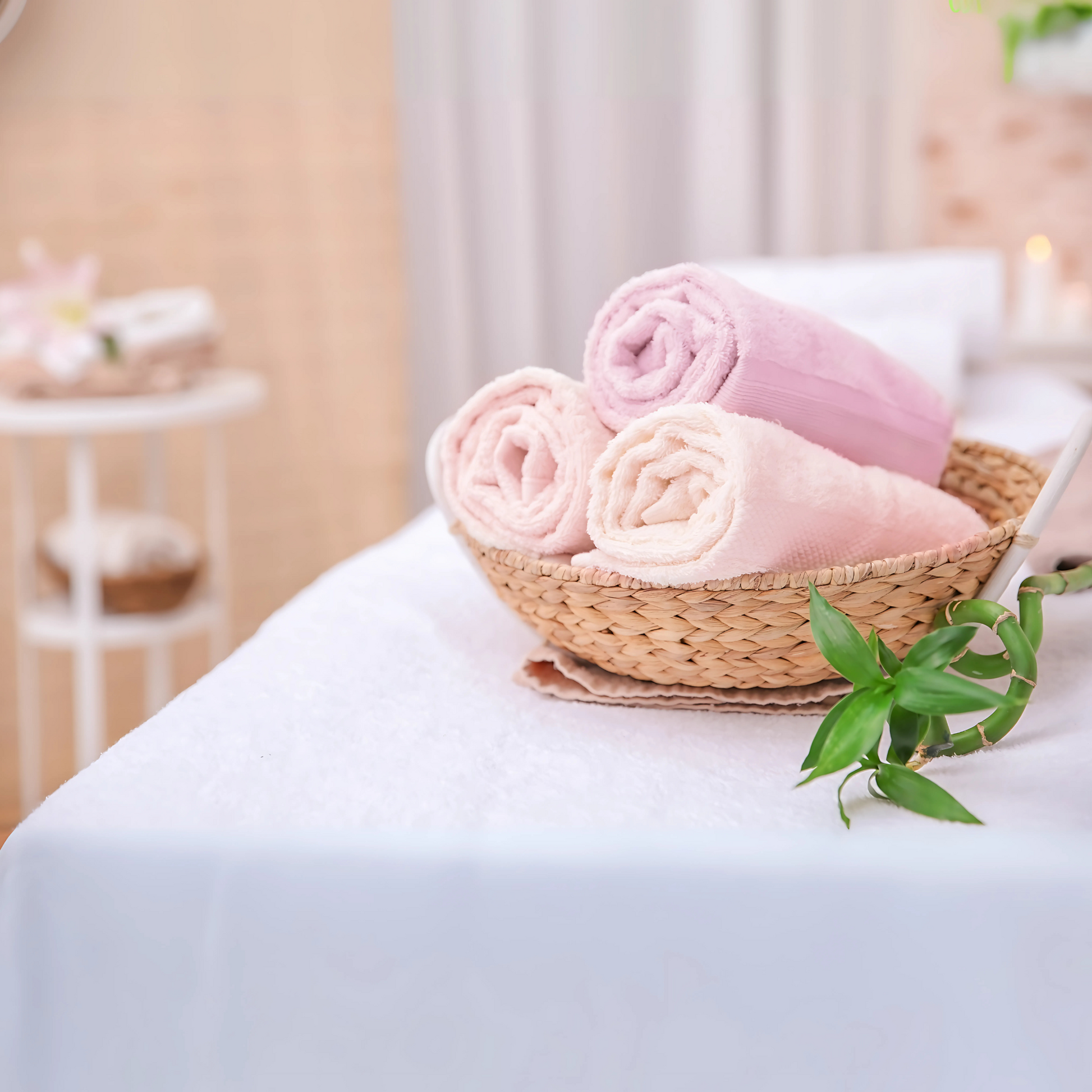 3 - PIECE BAMBOO COTTON TOWEL SET - PINK - Fortune369 Bamboo Gifts